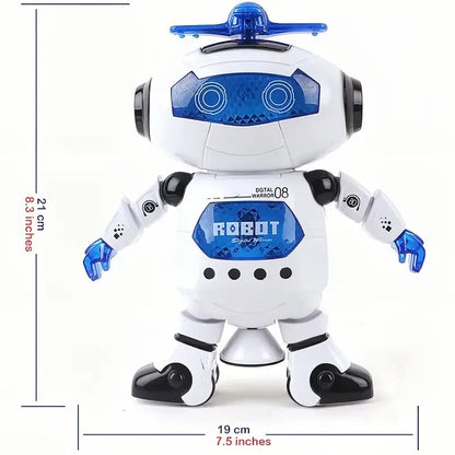 Kids Robot Dance Toy – Rotating with Music, LED Light, and Electronic Walking Features, Perfect Birthday and Christmas Gift for Boys and Girls