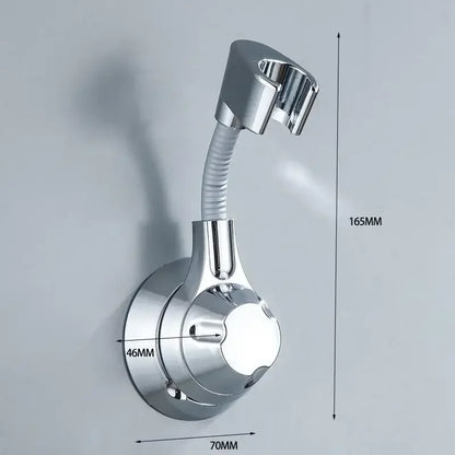 Adjustable Suction Cup Shower Head Holder – Multi-Angle Rotation, No-Punch Shower Bracket, Handheld Nozzle Holder