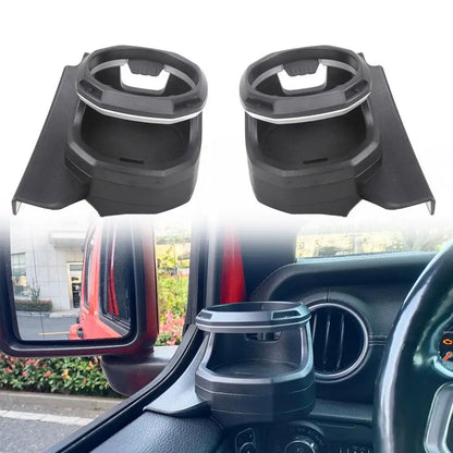 Multi-Function Car Window Cup Holder - ABS for 2018-2023 Jeep Wrangler JL 4-Door and JT Gladiator, Modified Accessories