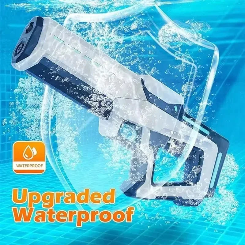 High-Pressure Pulse Electric Water Gun for Children - Strong Waterproof, Automatic Water Absorption, Continuous Stream