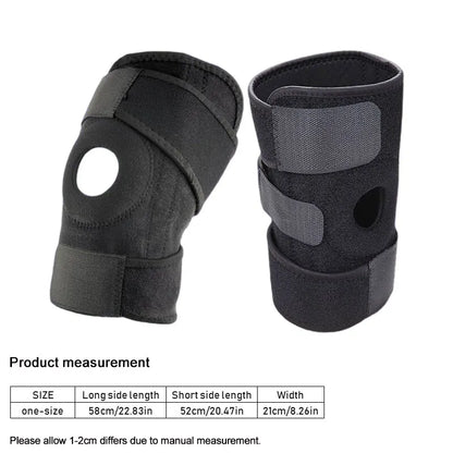 Breathable Adjustable Knee Brace with Side Stabilizers - Ideal Support for Sport Training and Knee Pain Relief