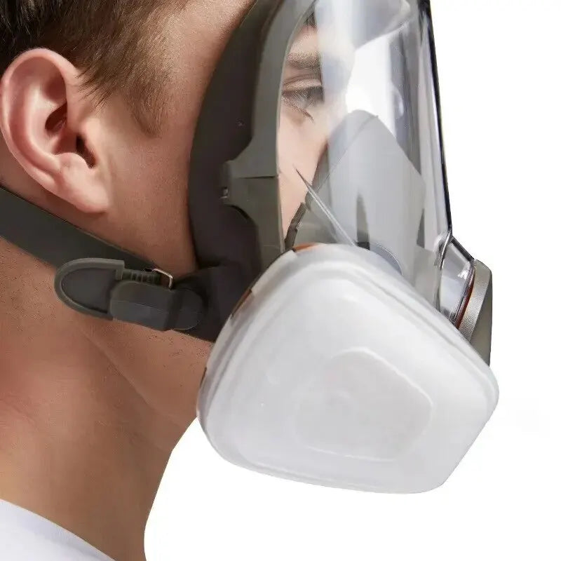 6800 Anti-Fog Gas Mask - Industrial Paint Spray Safety Work Dust Filter - Full Face Protection with Formaldehyde