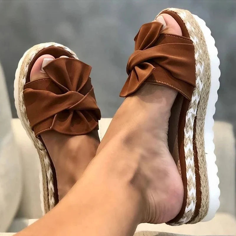 Women's Wedge Sandals – Platform Summer Slippers, Elegant Heels for Women ( Sandalias Mujer )