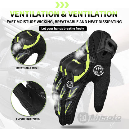 Suomy Summer Motorcycle Gloves - Breathable Mesh Moto Gloves for Men and Women, Touch Screen Compatible, Ideal for Motocross and Cycling