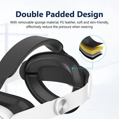 Upgrade Adjustable Head Strap for Quest 3: Replacement Headband Elite Strap Headwear for Oculus Quest 3 VR Accessories