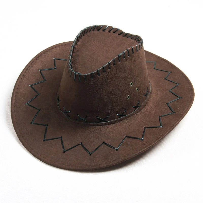 Fashion Simple Kids Cowboy Hat - Western Child Cowgirl Hats for Halloween and Birthday Costume Accessories, Holiday Decor