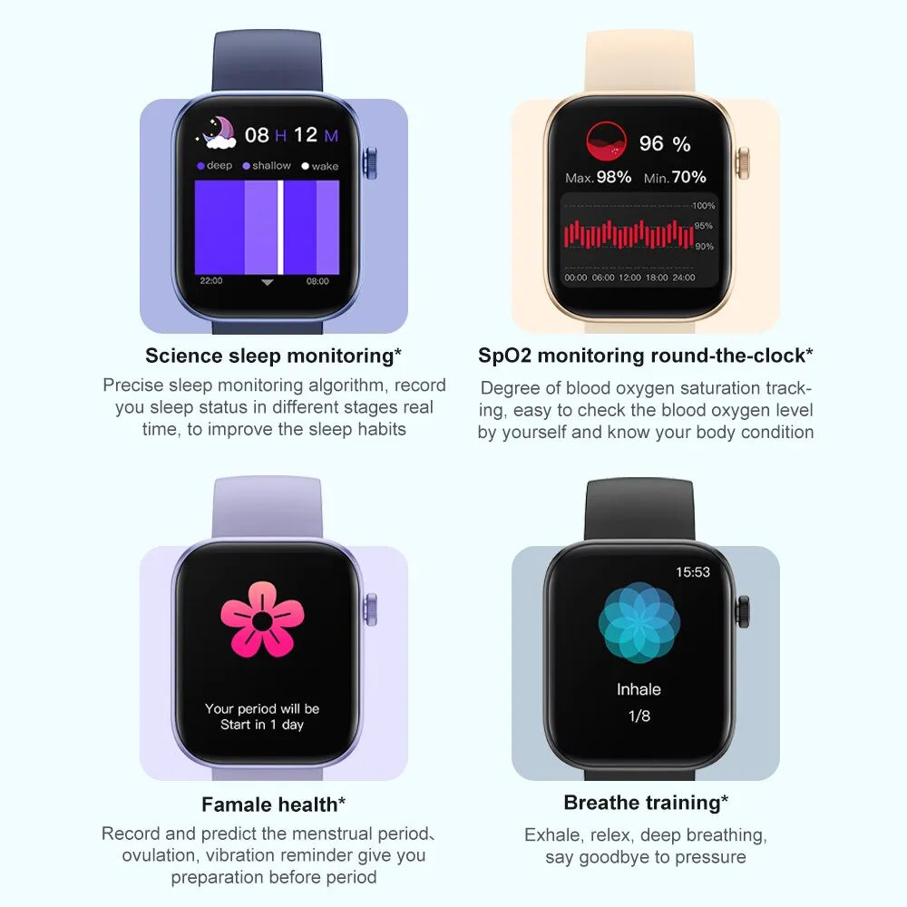 COLMI P71 Smartwatch with Voice Calling - IP68 Waterproof, Health Monitoring, Smart Notifications, Voice Assistant, for Men and Women