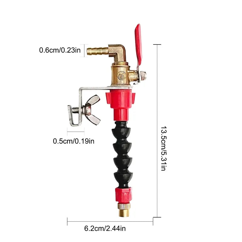 System Nozzle Coolant Misting Dust-Proof Sprayer - Dust Remover Water Sprayer for Marble, Brick, Tile Cutting Machine, Angle Grinder Cutter