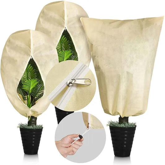 Winter Plant Warm Cover: Keep Your Outdoor Plants Safe with 1pc Non-woven Anti Freezing Bag