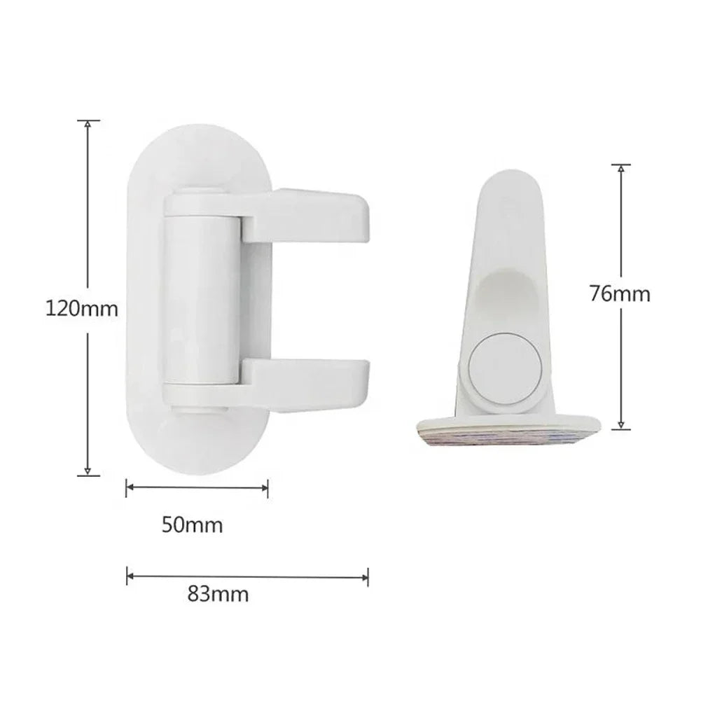 Universal Child Safety Door Lever Lock | Rotation-Proof Adhesive Security Latch | Professional Baby Proofing Solution