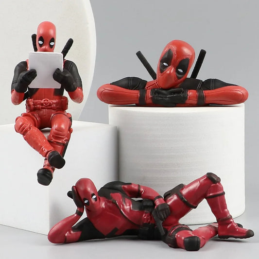 6 Desk Decoration Deadpool Figure – 8cm Marvel X-MAN Model Toy, Funny Cute Figure for Car, Home, Office