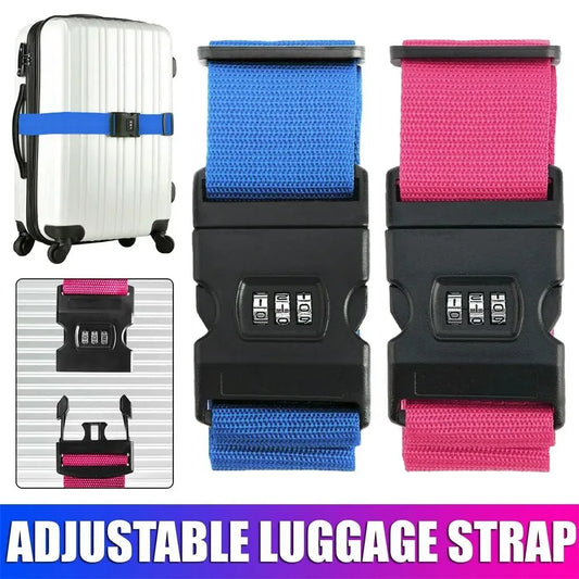 Anti-Theft Luggage Strap – Adjustable Password-Protected Bundling Belt for Suitcase Security and Packing