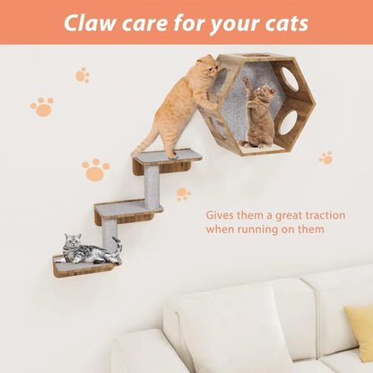 Cat Scratching Mat – Self-Adhesive Trimmable Carpet for Scratching Post and Sofa Protection from Cats