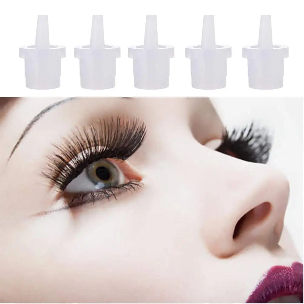 Eyelash Adhesive Glue Cap: Universal Replacement Bottle Nozzle Plug - Anti-Blocking Design for Easy Glue Application