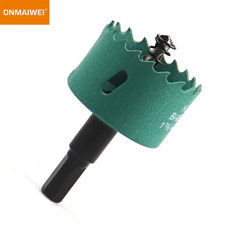 1 Pc 16-200mm Bimetal Wood Hole Saw Drill Bit - HSS Steel M42 Core Hole Saw for Downlight Plasterboard Opening