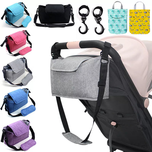 Stroller Bag Pram Organizer | Baby Stroller Accessories with Cup Holder Cover | Winter Baby Buggy Accessories