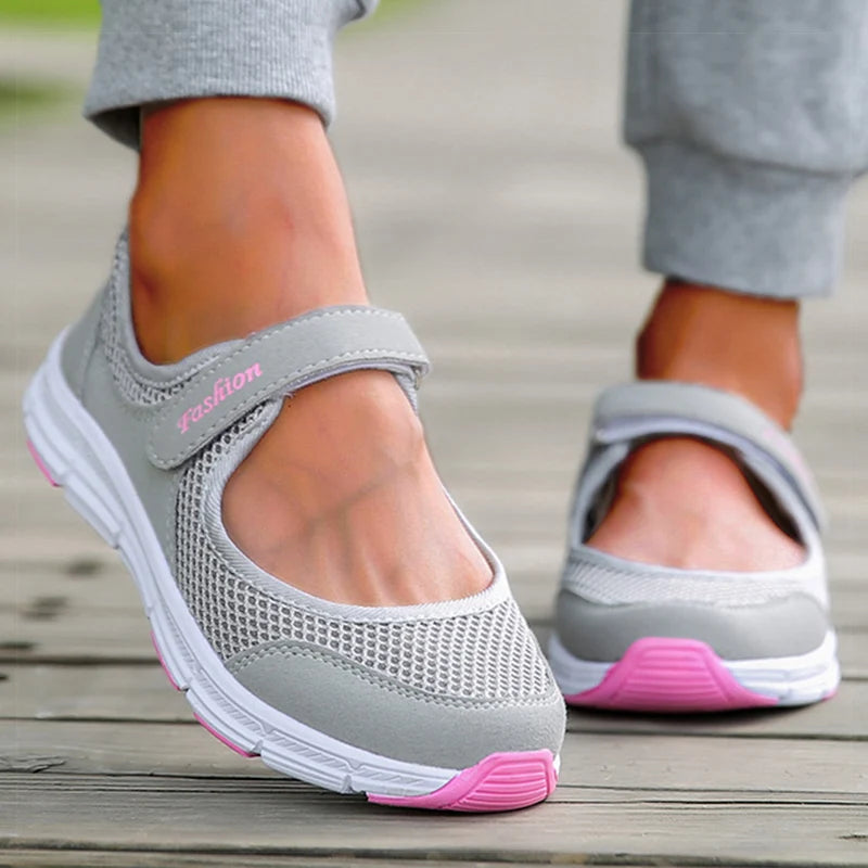 Summer 2024 Women’s Casual Sneakers – Lightweight Flat Shoes for Women, Stylish Summer Footwear