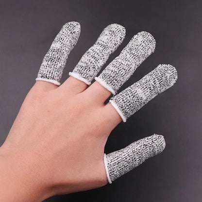 10 Pack Finger Cots: Flexible Anti-Cut Thumb Protectors for DIY and Work Protection