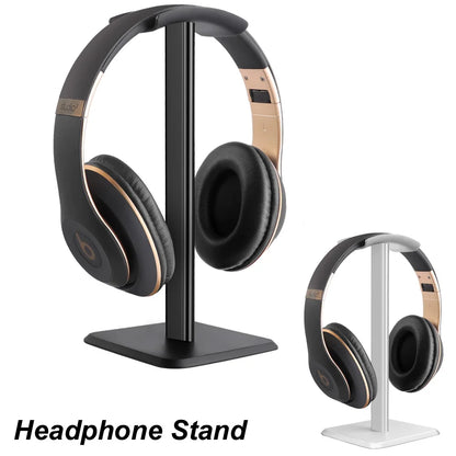 Universal Aluminum Headphone Stand, Flexible Headset Holder and Fashion Headphone Hanger for Mobile Phones