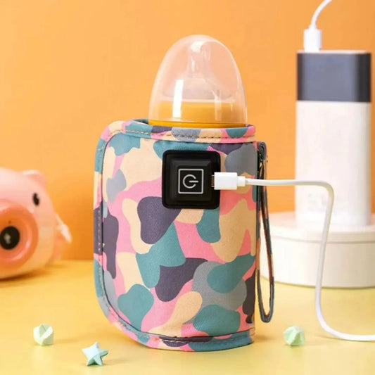 USB Milk Water Warmer Bottle Heater – Travel Stroller Insulated Bag for Baby Nursing – Safe Kids Outdoor Winter Supply