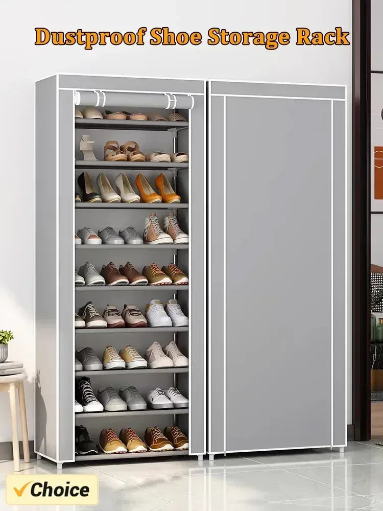 Dustproof Multilayer Shoe Storage Rack - Nonwoven Organizer Cabinet for Home, Hallway, and Space-Saving Shelves