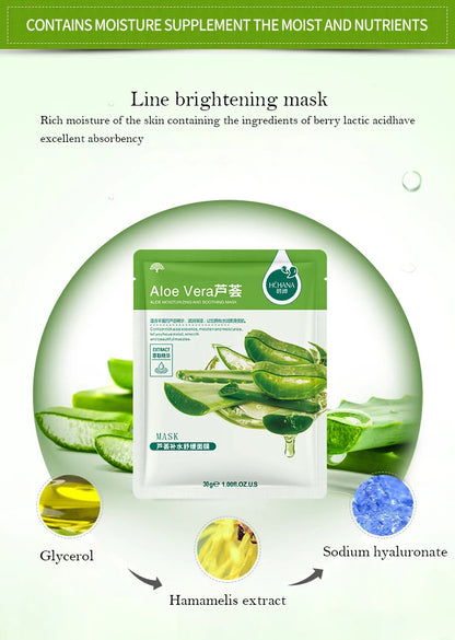 30pcs Fresh Fruits Facial Masks - Moisturizing, Firming, and Hydrating Korean Skin Care Face Masks