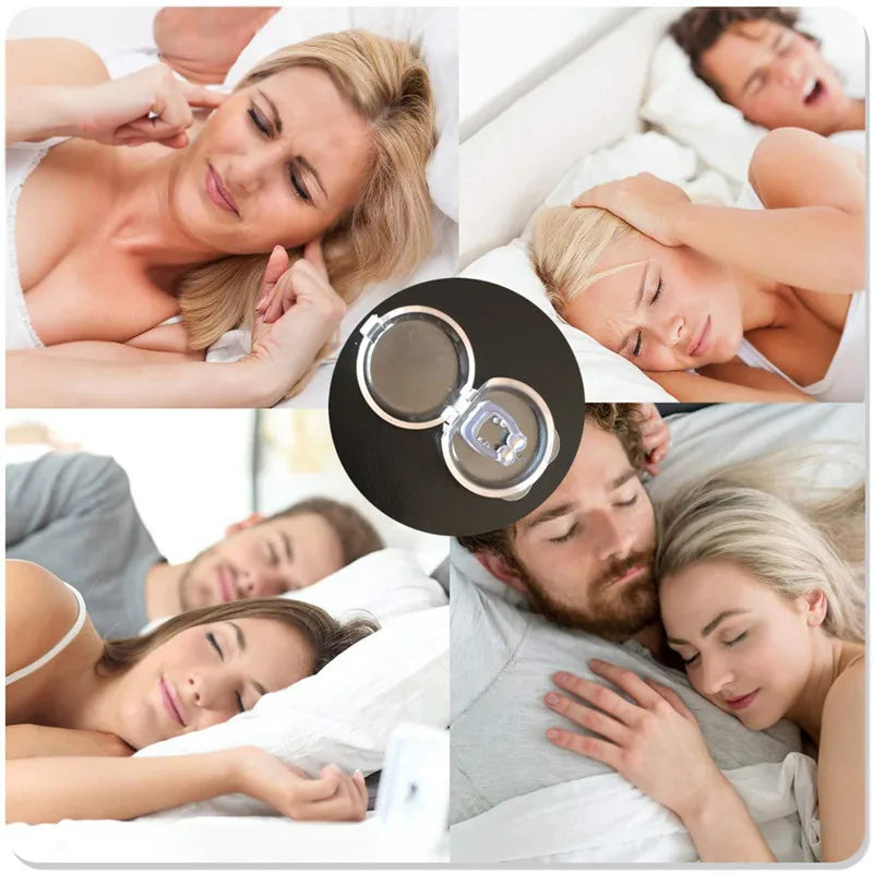 Anti-Snoring Nose Clip - Snore Prevention Gadget for Men and Women, Quiet Sleep Nighttime Anti-Snore Corrector