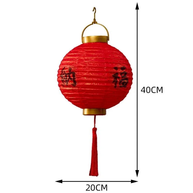 Chinese LED Glowing Red Paper Lantern – DIY Assemble Lanterns for Spring Festival and New Year Decor – Great Children’s Gifts