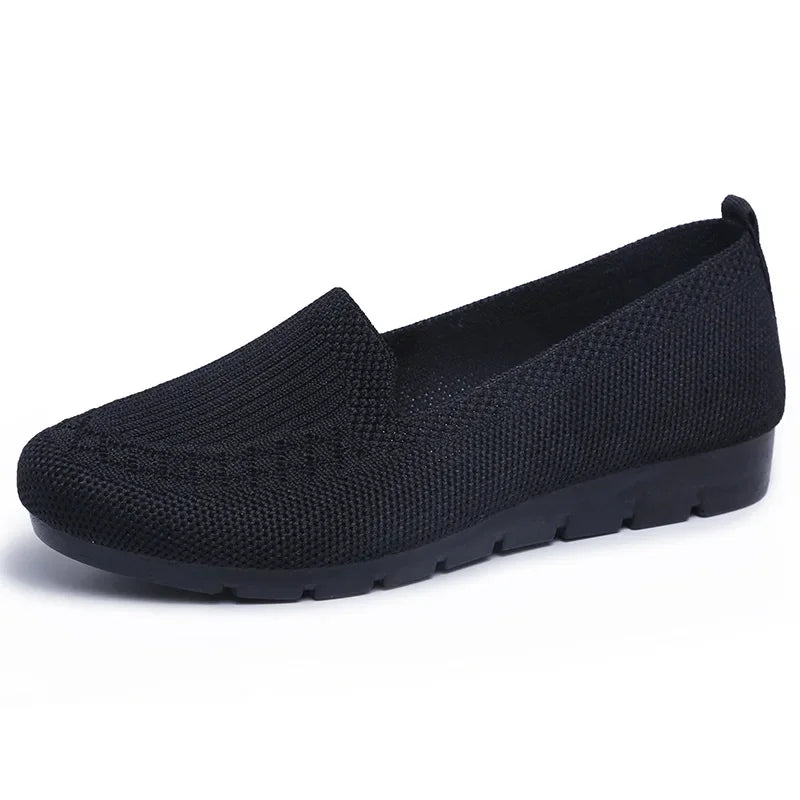 Casual Women’s Summer Shoes – Mesh Breathable Flat Sneakers, Lightweight Slip-On Loafers, Comfortable Ladies Zapatillas