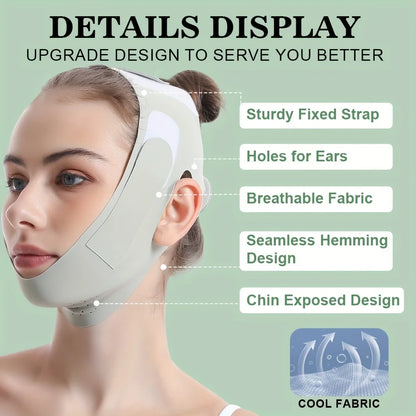 Reusable Face Slimming Bandage: V Line Shaper for Women - Chin Cheek Lift Up Belt, Facial Massage Strap - Beauty Tools for Face Skin Care