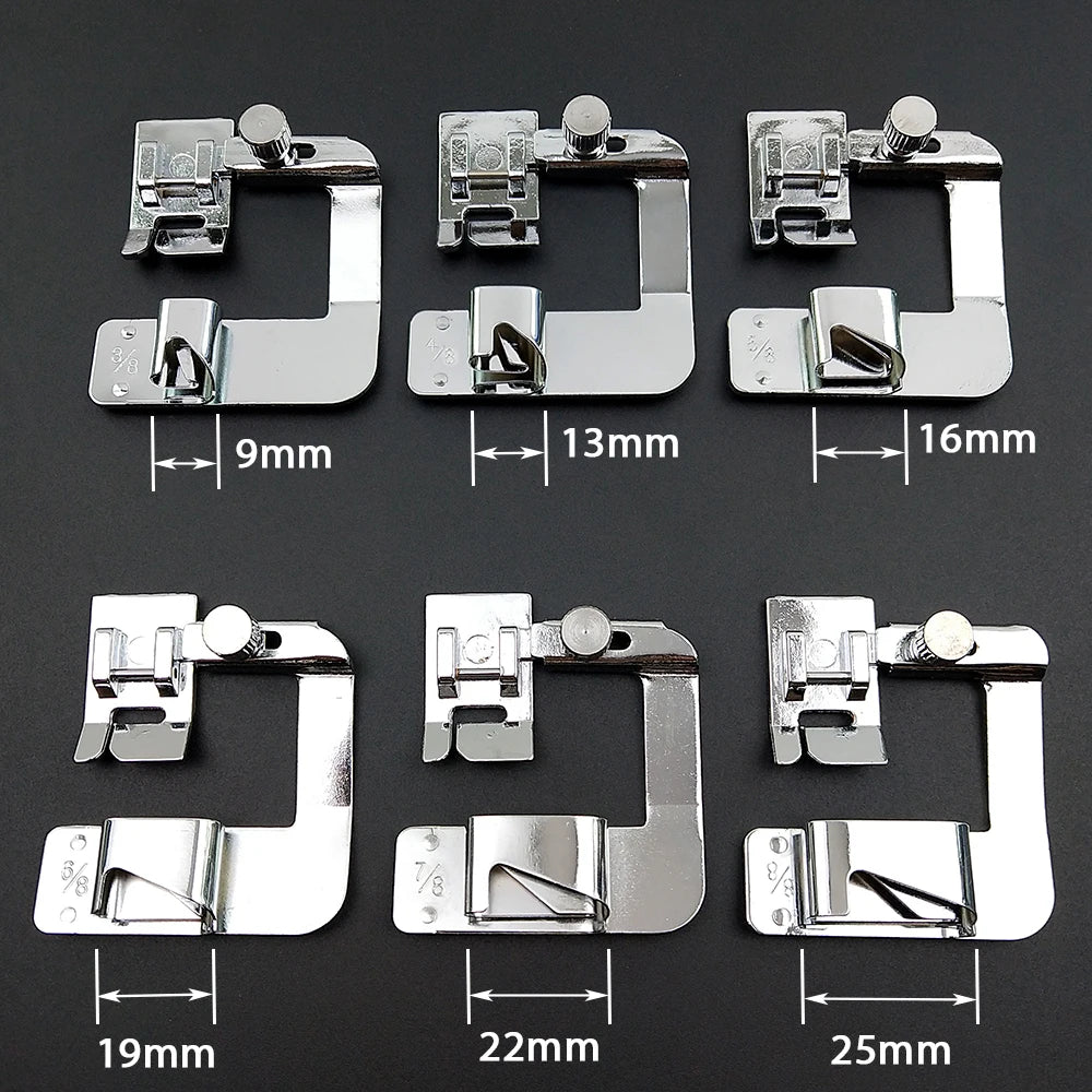 1PCS Domestic Sewing Machine Foot: Presser Foot Rolled Hem Feet - Compatible with Brother, Singer, Sewing Accessories