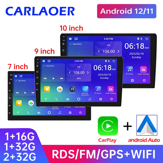 Android 11 Universal Car Radio - 7"/9"/10" 2 Din Multimedia Player with WIFI, GPS for Hyundai, Nissan, Toyota, Kia - 32GB