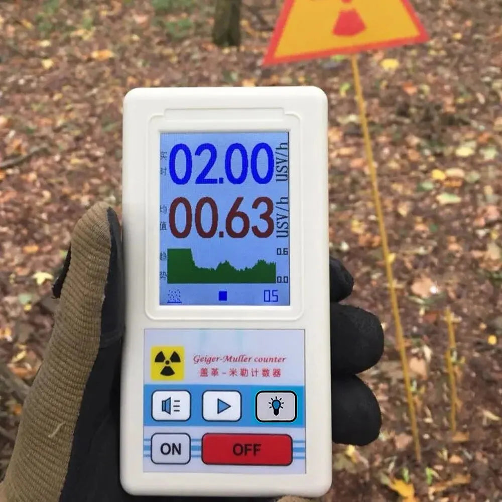 Stay Informed and Safe: BR-6 Geiger Counter Nuclear Radiation Detector - Personal Dosimeter with LCD Display - Detects X-ray, Beta, and Gamma Radiation - Essential Radioactive Tester and Marble Tool