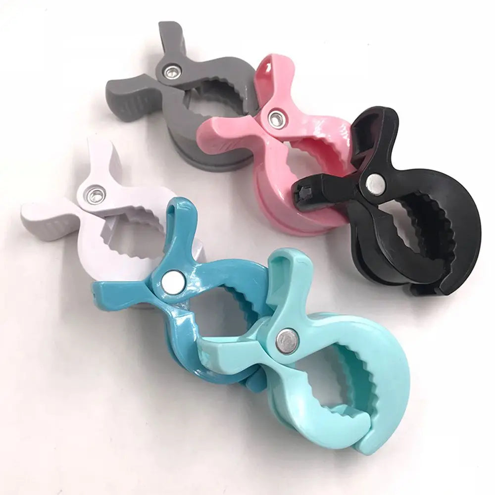 2pcs Alligator Clip Baby Stroller Clamps | Portable Pram Pegs for Stroller Hooks & Car Seats | Toddler Baby Stroller Accessories