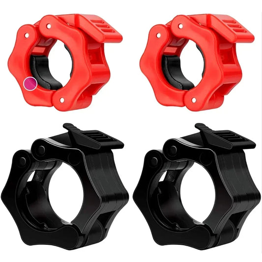 25/28/30mm Quick Release Barbell Clamps - Spin Lock Barbell Collars, Weight Bar Clips for Weightlifting and Strength Training