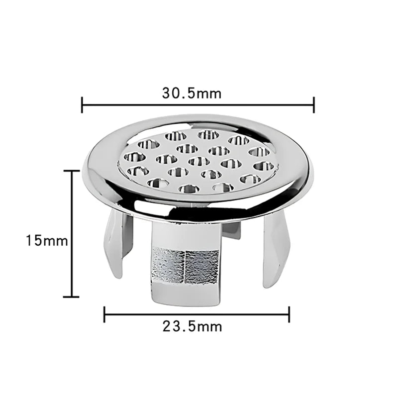 8/1Pcs Sink Hole Overflow Cover Ring – Round Wash Basin & Hollow Overflow Ring for Bathroom & Kitchen Accessories