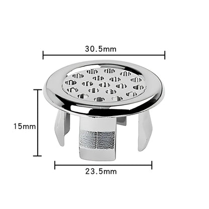 8/1Pcs Sink Hole Overflow Cover Ring – Round Wash Basin & Hollow Overflow Ring for Bathroom & Kitchen Accessories