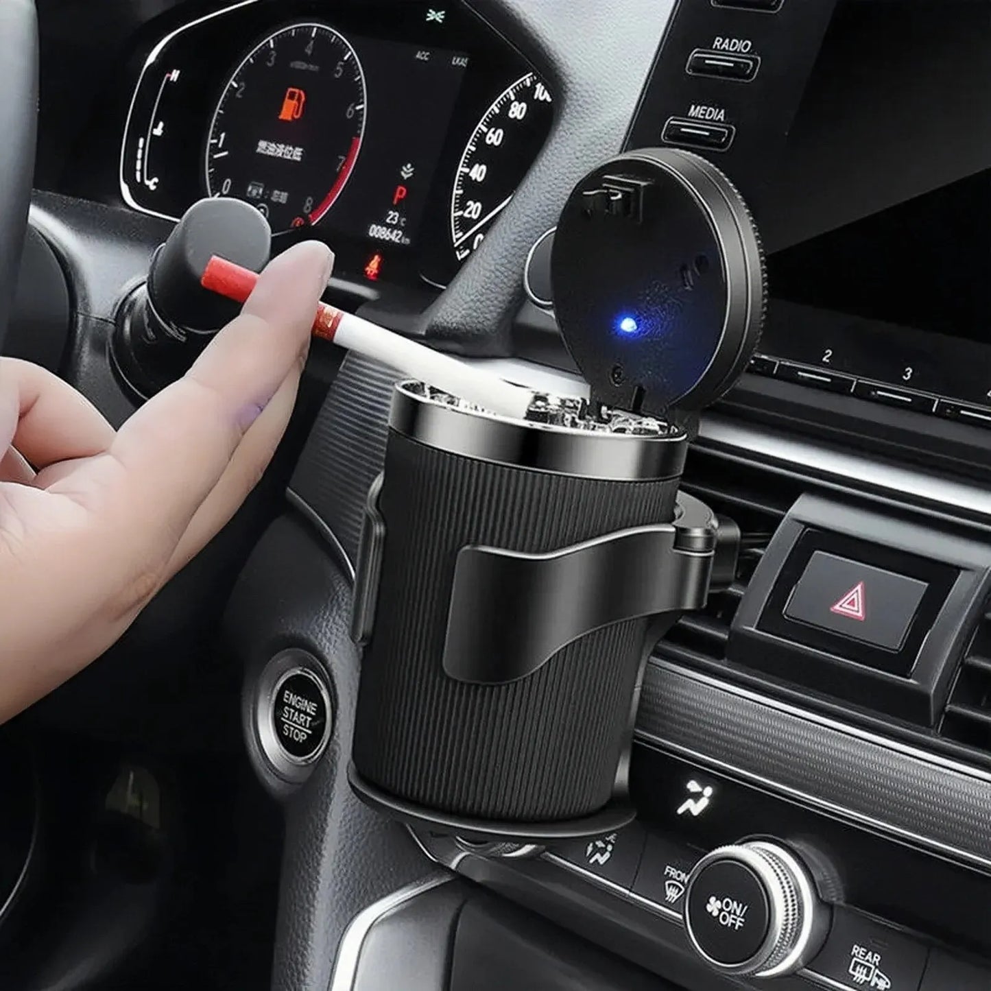 Car Air Vent Drink Cup Bottle Holder | Auto Rack Stand for Water Bottles & Ashtray | Multifunctional Coffee Cup Holder