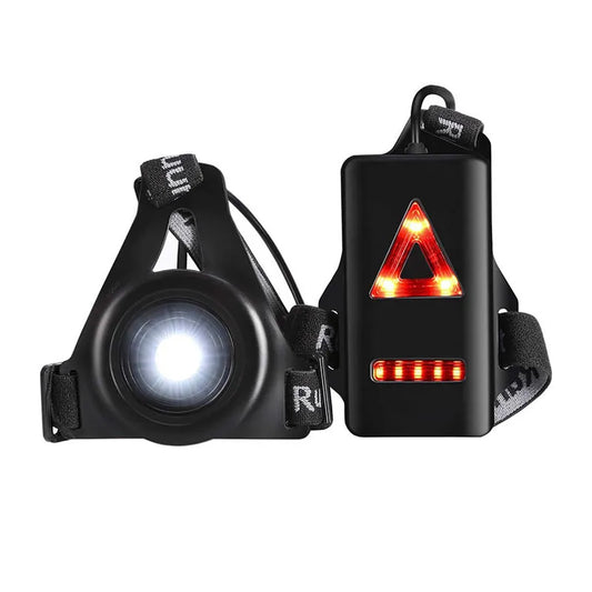 Outdoor USB Charging Night Running Lights: LED Chest Lamp Back Warning Light for Camping, Hiking, Jogging, Adventure