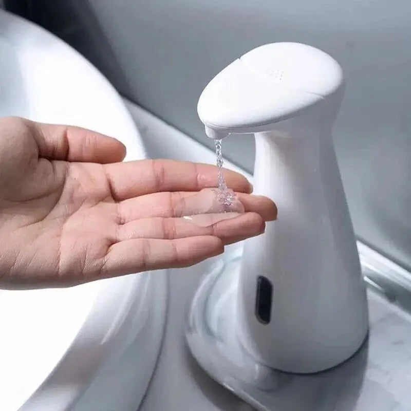 High-Quality Automatic Sensor Soap Dispenser: White ABS Waterproof Handpiece for Smart Bathroom Hand Washing