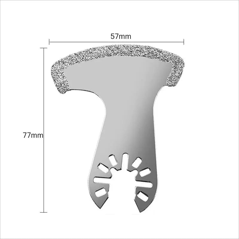 Diamond Oscillating Saw Blade: Multi-Tool Blade for Rough Sanding Fillers, Tile, Ceramics - Electric Accessories Multitool