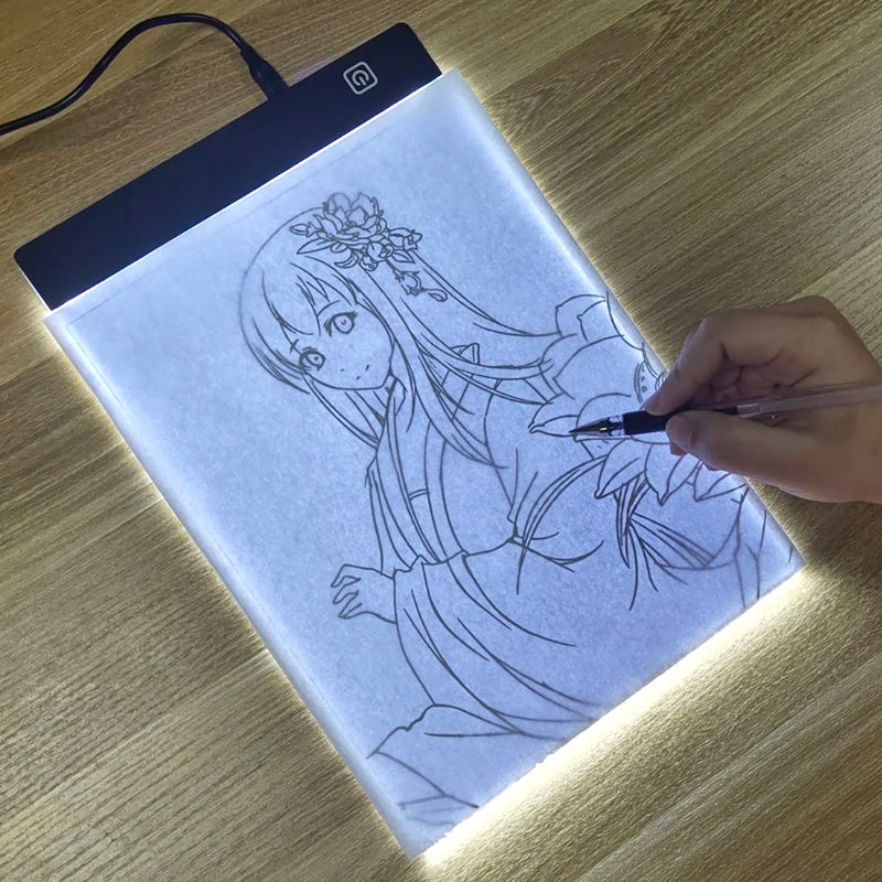 LED Drawing Copy Pad – 3-Level Dimmable Light Board for Animation and Painting, Adjustable Educational Toy for Kids