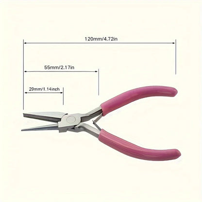 5 Inch Professional Round Concave Pliers - Mini Precision Wire Loop Tools for Jewelry Making, Ideal DIY Manual Tool