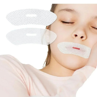 30-Pack Anti-Snoring Stickers - Night Sleep Mouth Correction Tape, Nose Breathing Improvement Patches