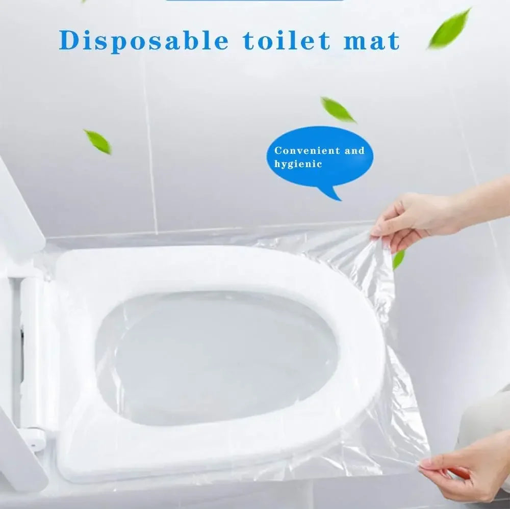 200-Pack Disposable Toilet Seat Covers – Portable Safety Pads for Travel and Camping, Waterproof Cushion for Bathroom Supplies