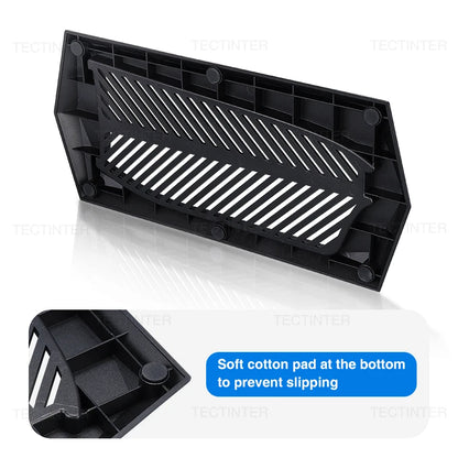 Vertical Stand Base Holder for PS5 Slim Console - Built-in Cooling Vents and Non-Slip Feet, Essential PS5 Slim Accessories