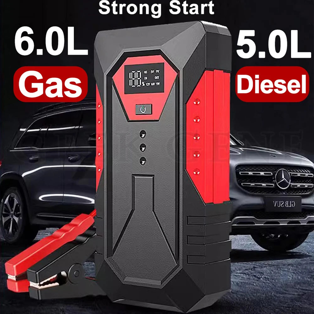 New 1200A Car Jump Starter & Power Bank - 18000mAh Battery Charger for Petrol & Diesel Cars - Auto Battery Booster for Easy Car Starting