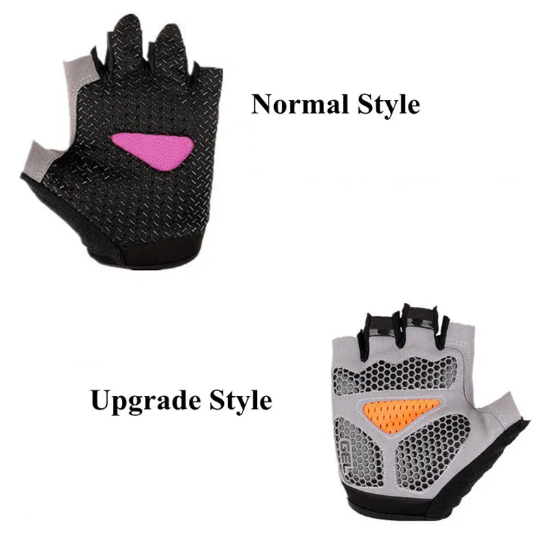 Men’s Cycling Gloves – Half Finger Gym Gloves for Women, Breathable, Anti-Slip Fitness and Sport Training