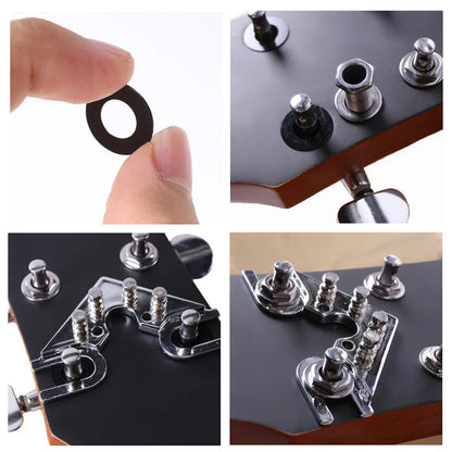 B2/B3/B4 Guitar Lock String Tuner – Chrome Locking Tuning Key Peg, Guitar String Butler Accessory for Electric Guitar