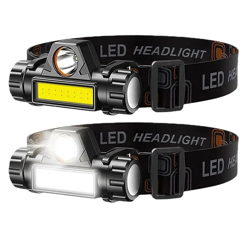 Rechargeable COB LED USB Headlamp | Strong Magnetic Power | Super Bright Waterproof Head Torch for Outdoor Fishing